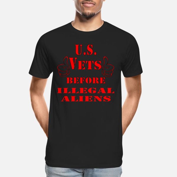 

us vets before illegal aliens t shirt diy print casual tracksuit hoodie sweatshirt