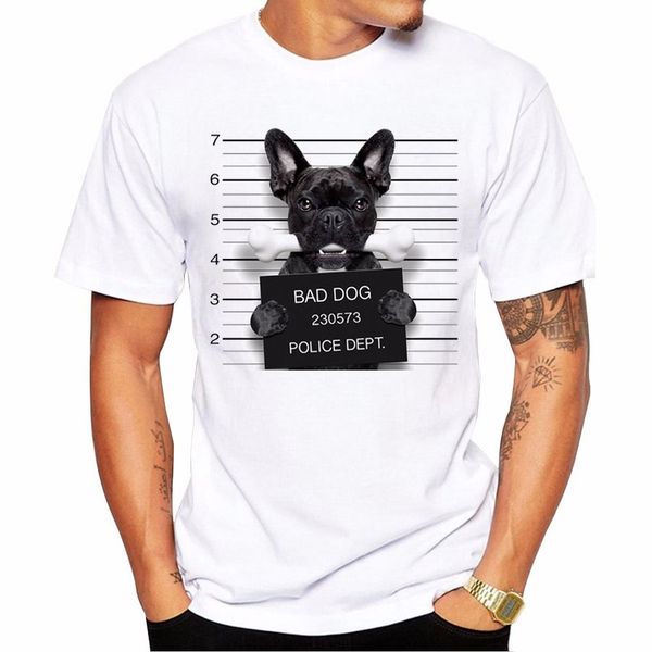 

fashion summer men's casual short sleeve funny french bulldog printed basic tee sport hooded sweatshirt hoodie men t shirt