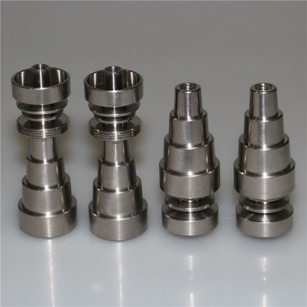 Handwerkzeuge Universal Domeless Dab Nail Ti Nails 10MM 14MM 18MM Männlich Weiblich Titan Carb Cap Für alle Bohrinseln Glas Wasserbongs