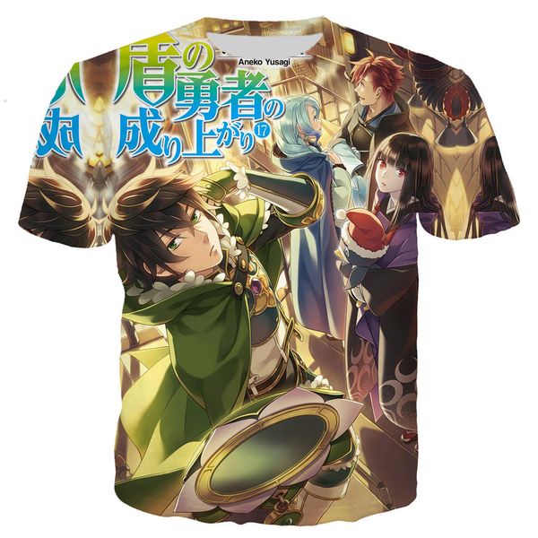 

the rising of the shield hero shaman king 3d print shirts anime plus size funny men clothing