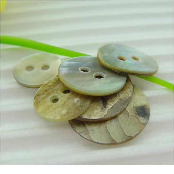 

15/18/20mm 50pcs natural shell sewing buttons color mother of pearl mop round shell button 2-holes for t-shirt clothi bbyacj, Blike;white