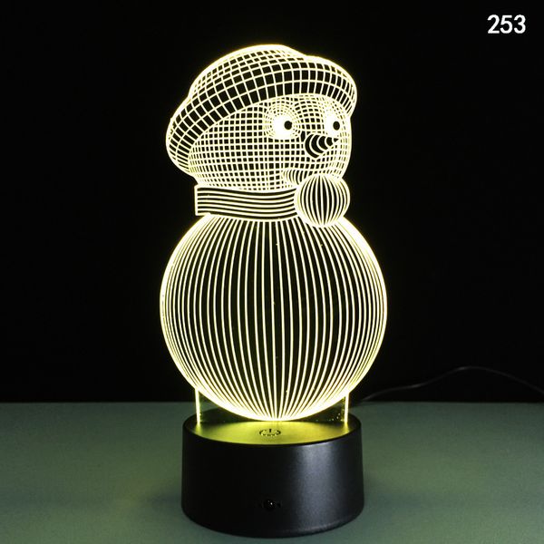 Bella lampada a luce notturna a LED colorata per bambini romantici per l'illuminazione della decorazione domestica con pulsante a sfioramento alimentato a batteria