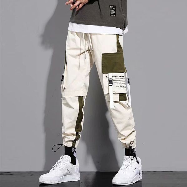 

net red and handsome men's casual pants, Black