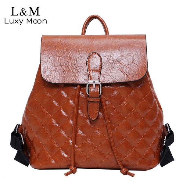 

женщины lattice рюкзак конструктор кожи высокого качества женская сумка моды ранцы кулиской рюкзаки bagpack xa599h sqcqpu