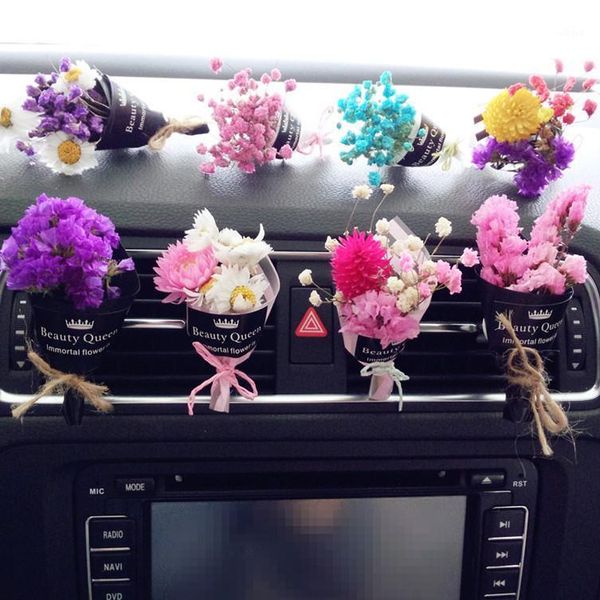 

joormom creative eternal life car air conditioning air outlet perfume clip car interior new ladies dry flower gift1