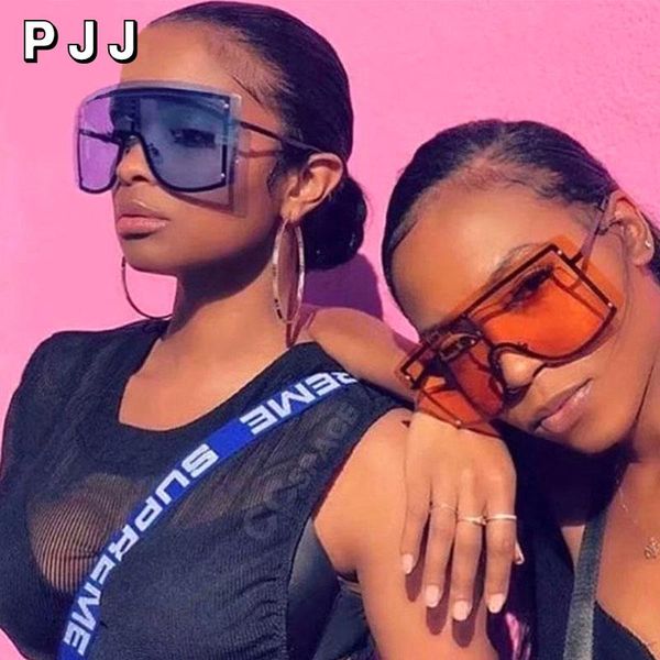 

oversized sunglasses women new fashion big wide square goggle vintage sun glasses man windproof shades drive uv400, White;black