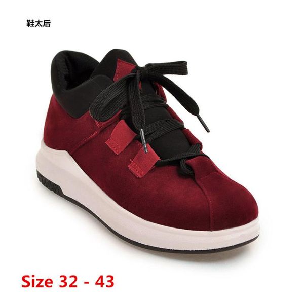

flat women shoes lace up flats summer winter pu leather casual shoes woman dames damesschoenen small big size 32 - 43, Black