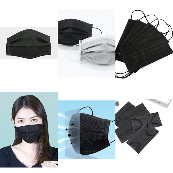 

face ship7339044 ship mask dhl shipping fast masks black 3 layer mouth face oljtoljt 7djp