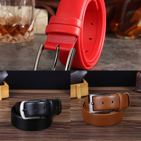 

cde55 alloy pinsuper casual fiber scratch-resistant fashion casual men's alloy pinsuper fiber pin belt scratch-resistant fashion pin me, Black;brown
