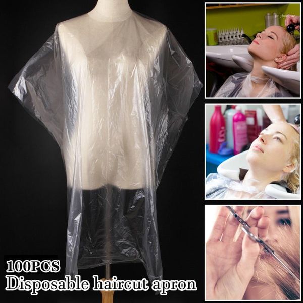 

100pcs disposable waterproof hair salon capes washing pads shampoo cape barber cloth hairdressing care bib hair salon#t21