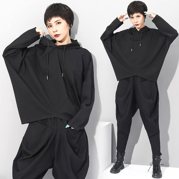 

bat рукав с капюшоном персонализированные женщин с длинным рукавом футболки свободные и пуловеры pullovert футболку pulloverfat мм с темным, White