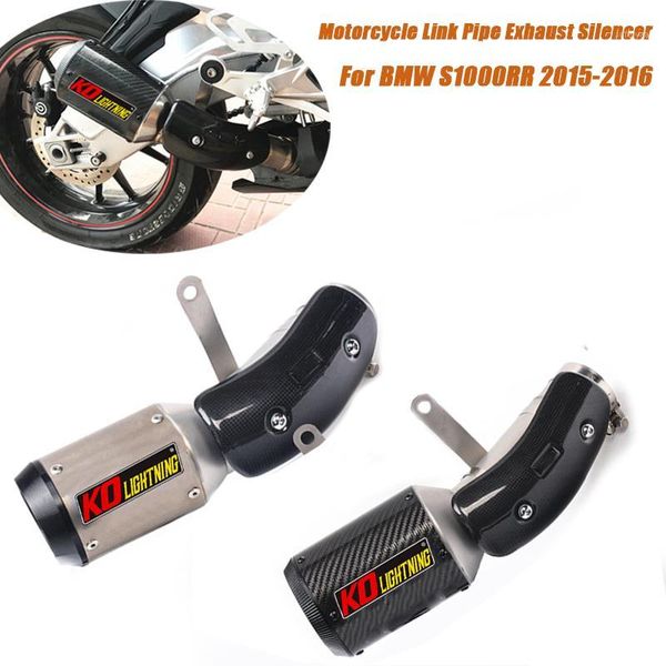 

for s1000rr 2020 2020 link pipe exhaust muffler pipe system set motorcycle modified exhaust1