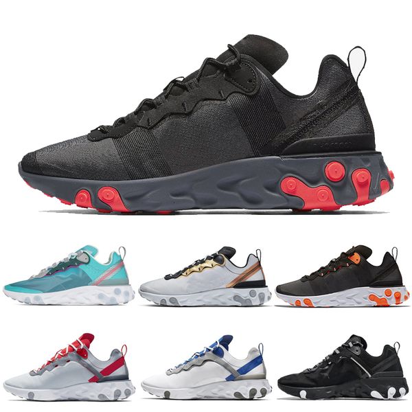 

react element 87 55 men shoes hyper fusion women sneakers se taped seams mens trainer triple black royal tint sneakers 36-45