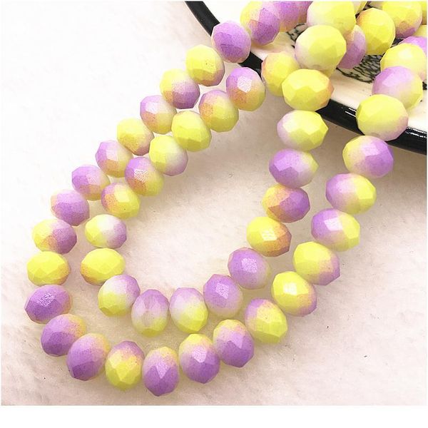 

50pcs/lot 6x4/8x6mm rondelle austria faceted crystal glass beads loose spacer beads for jewelry making diy brac qylwtd