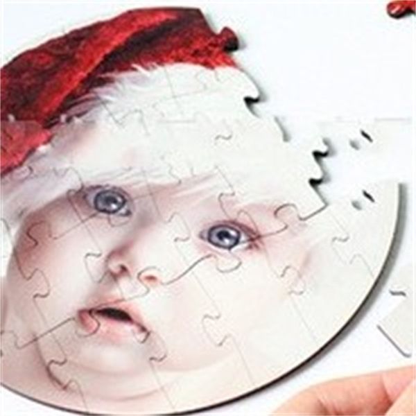 

round wooden sublimation blanks puzzle blank board cartoon jigsaw puzzles customized product party favor gift direct selling 9 9bdh1