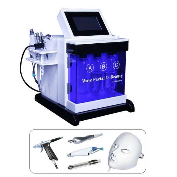 

2020 multifunction hydra therapy skin care facial beauty machine wrinkle removal facial massage fast 001, Black;white