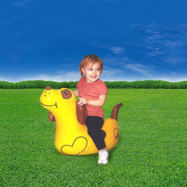 

inflatable rideable children dog toy outdoor friend playful animal kids accompany room decor party accessories interesting toy wmtdko