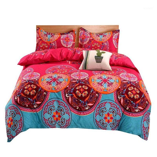 

bedding sets bohemian quilt exotic pattern design bed four-piece pillowcase1