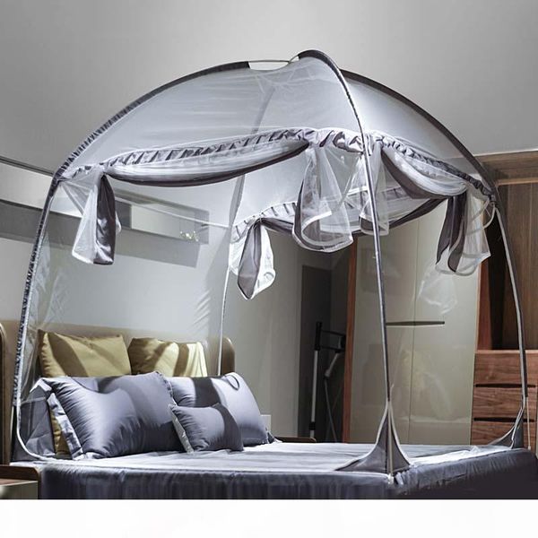 

elegant double bed mosquito net three door bed canopy large space mosquito with lace 1.8m queen king size netting bedding