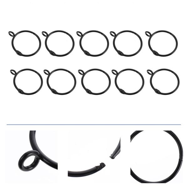 

20pcs curtain rings metal curtain buckle eyelet circle home decoration