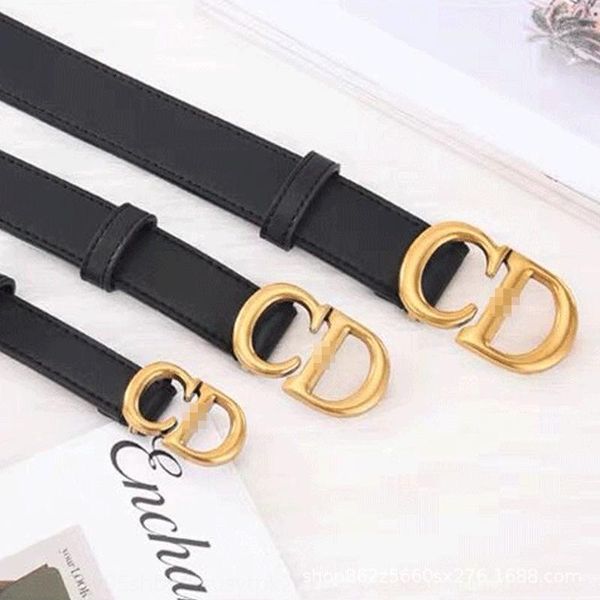 

2021g fashion designer original cd belt ladies belt big gold buckle leather three-color cowhide belt, Black;brown