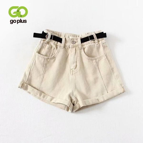 

women's shorts goplus high waisted for women camouflage black denim feminino spodenki damskie pantalones cortos mujer jeans1, White;black