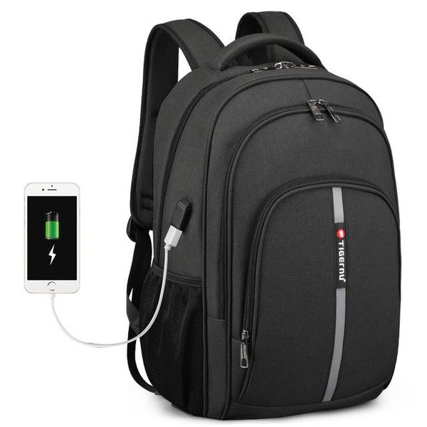 

2020 tigernu новый большой емкости 15,6-дюймовый вор backpacks водонепроницаемый ноутбука мужчины высокого качества деловые поездки рюкзаки