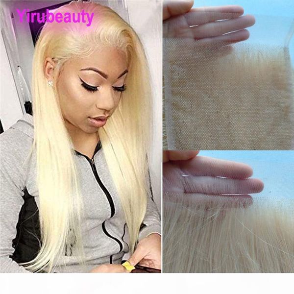 

brazilian peruvian indian human hair 5x5 lace closure with baby hair part straight blonde 5*5 closure 10-22inch 613 color, Black;brown