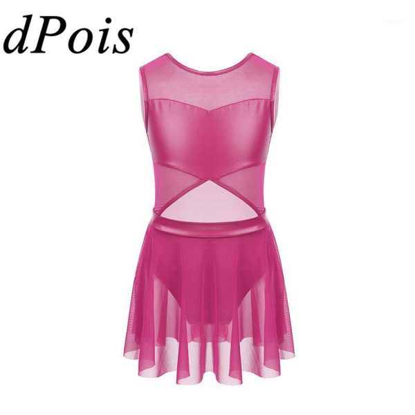 

kids girls mesh tulle skirt for dancing children ballet dance leotards tutu dress rhythmic gymnastics ballerina lyrical costume1, Black;red