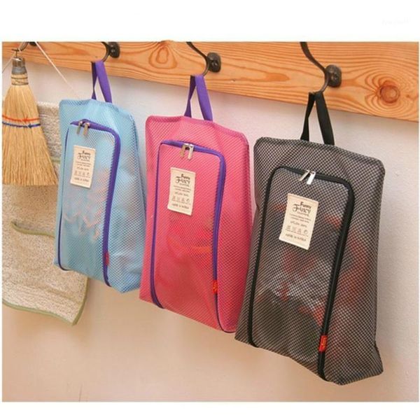 

new style shoe pouch storage included bag black pink shoe collection storage organize ventilate travel trip organization1