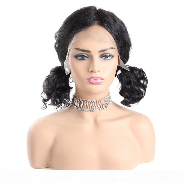 

peruvian short bob wigs deep curly bob wig short wig indian deep wave human hair lace front wigs brazilian human hair wigs, Black;brown