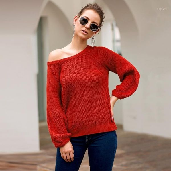 

o-neck long sleeve sweater women loose crop sweater knitted high fashion 2019 solid color autumn winter jumper1, White;black