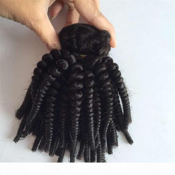 

brazilian human hair weaves aunty funmi tight kinky curly virgin hair extensions funmi wave & natural black color