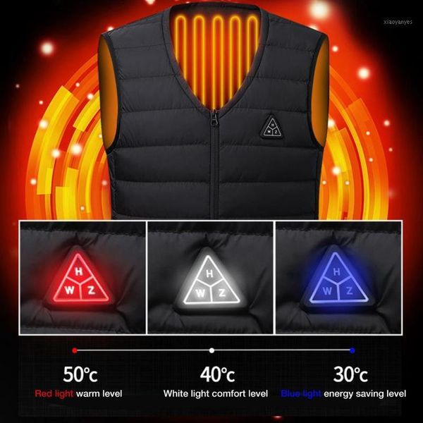 

outdoor t-shirts 5 areas usb electric heated jacketmen women v neck warm heating cloth for fishing skiing motorcycles riding winter coat1, Gray;blue