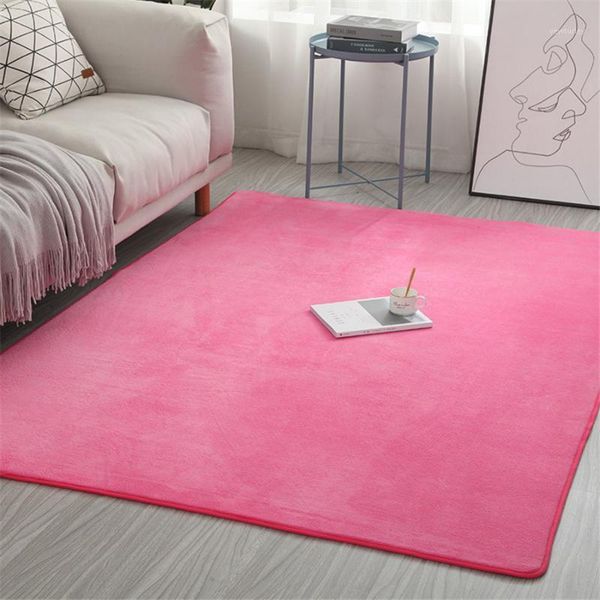 

carpets est coral velvet carpet solid color water absorption sofa memory foam for bedroom living room children rug yoga mats1
