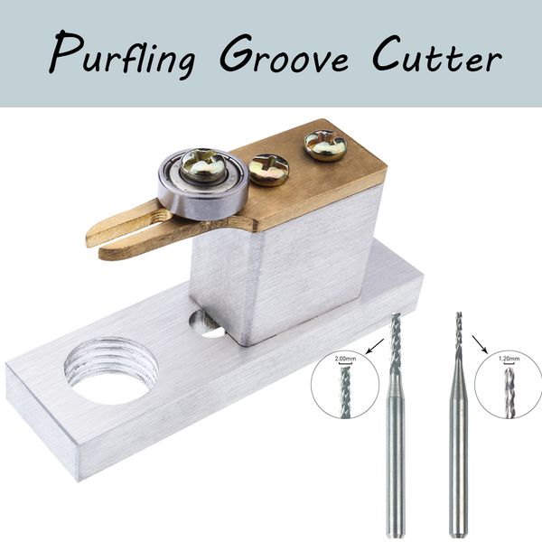 

naomi violin purfling groover cutter & carrier adjustable stand violin making luthier tool 1.2mm 2.0mm miling cutters