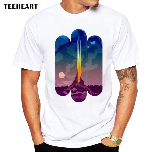 

sport 2019 male selling rocket missile colorful artistic cool blast off funny joke men t shirt tee summer tee shirt