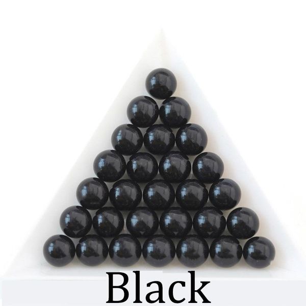 

black white round bead 3 4 6 8 10 12mm abs imitation pearl beads no hole loose beads for jewelry making findings diy accessories h bbyndh