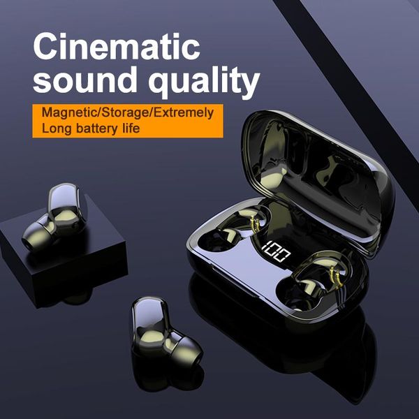 

bluetooth earphone with power bank led display tws