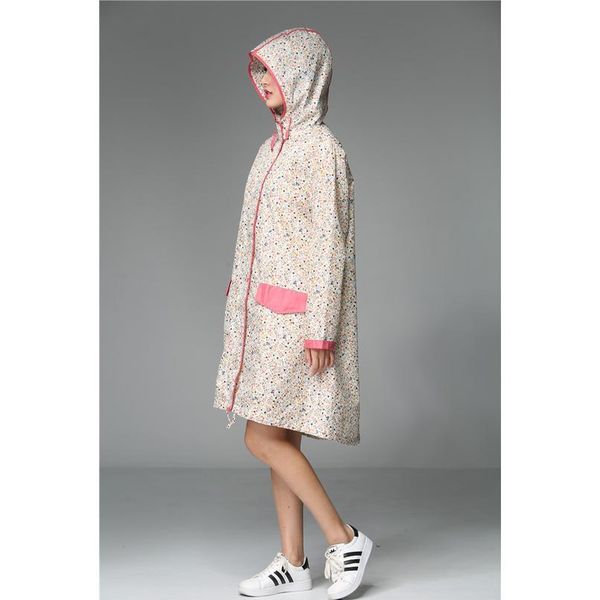 

outdoor fashion women girls small flowers raincoat travel waterproof rain coat rain jacket bbylje
