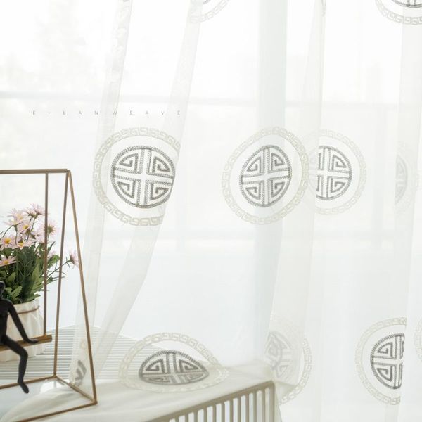 

luxury embroidered tulle curtains for living room bedroom sheer window treatments fashion all- yarn for kitchen drapes1