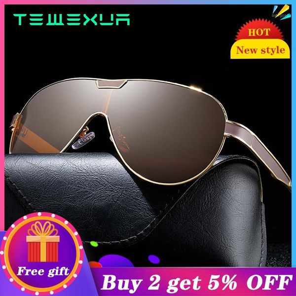 

sunglasses tewexua brand 2021 style classic pilot polarized driving fishing eye wear for men women uv400 protection1, White;black