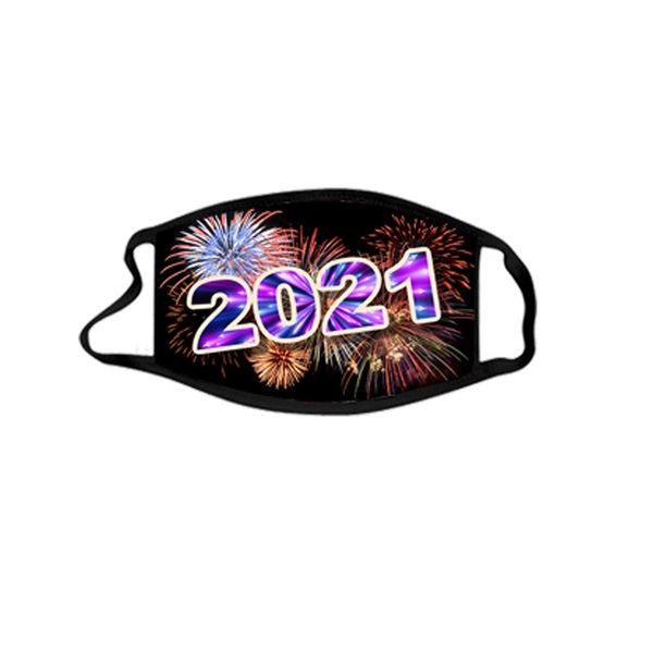 

factory party 2021 happy new year designer chrismas masks washable reuseable face mask digital printed protection cotton w-00423 9acnks