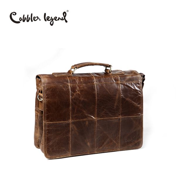 

cobbler legend 2018 business bag brand genuine leather male vintage shoulder bags luxury leather handbag crossbody bag
