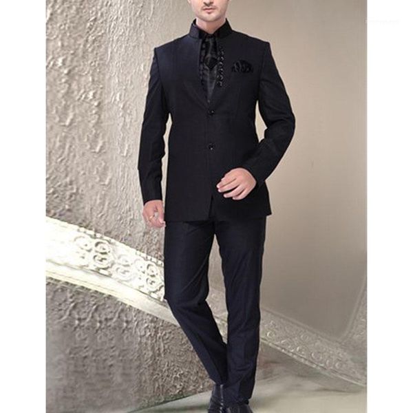 

promotion india classic handsome two buttons one pocket groom tuxedos wedding business men suit party clothes (jacket+pants)1, White;black