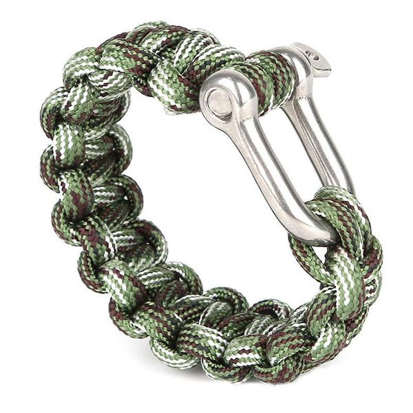 

10pcs zinc alloy u shape o shape shackle for outdoor camping hiking survival rope bracelets horseshoe buckle carabiner a jllyro