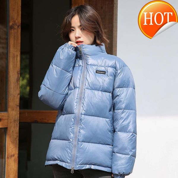 

jacket 2021 winter women fashion parka women coat female korean oversized sport jackets warm parkas manteau femme hg605, Black