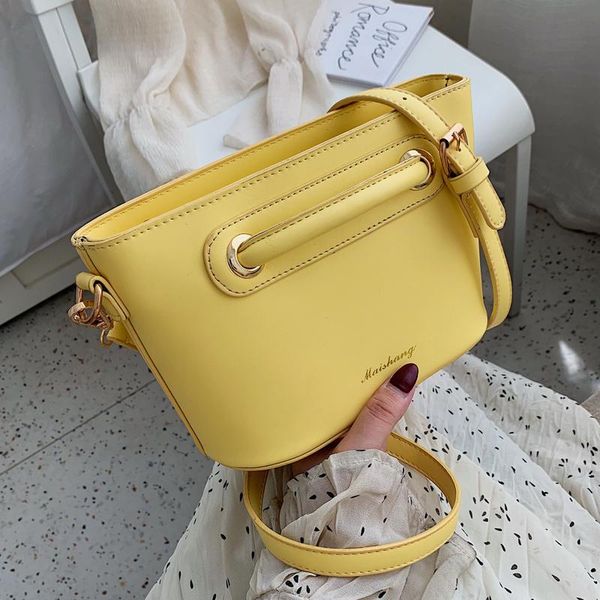 

chic bucket bag for women brand designer shoulder messenger bag fashion females crossbody pu leather luxury eeveing clutch