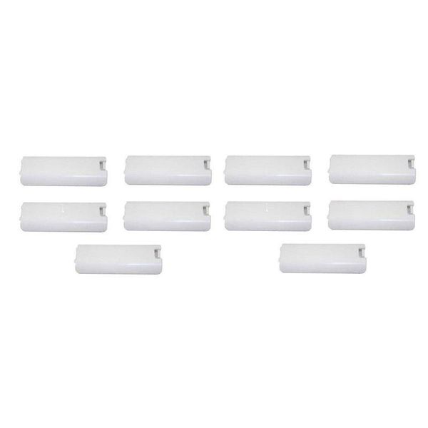

10 pack of white replacement battery cover for wii controller remote