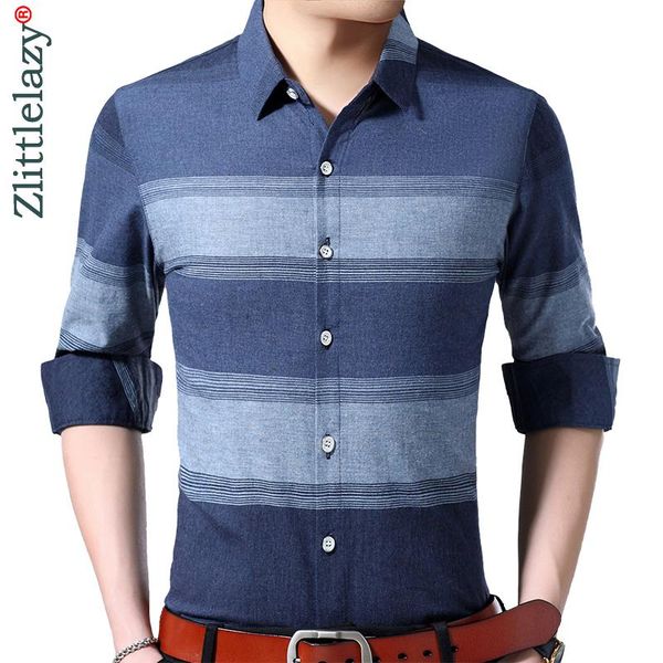 

brand striped long sleeve slim fit men shirt streetwear social dress vintage shirts mens fashions jersey 8128 men's casual, White;black